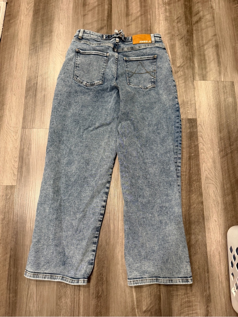 Ambela Women’s Stretch Straight Leg Jeans Size 14-16 30 Regular High Rise